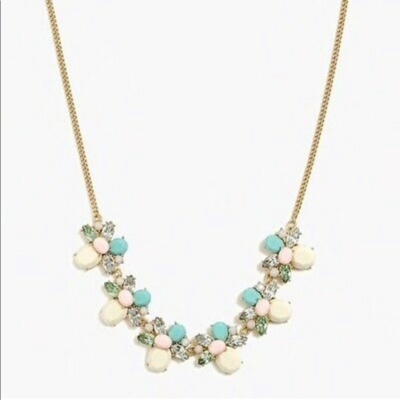 J.Crew Stone Cluster Statement Necklace - Picture 2 of 8